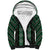 New Zealand Aotearoa Sherpa Hoodie Green Poutama With Taniko Pattern LT05