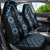 New Zealand Aotearoa Car Seat Cover Blue Poutama With Taniko Pattern LT05