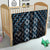 New Zealand Aotearoa Quilt Blue Poutama With Taniko Pattern LT05