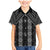 New Zealand Aotearoa Family Matching Mermaid Dress and Hawaiian Shirt Black Poutama With Taniko Pattern LT05