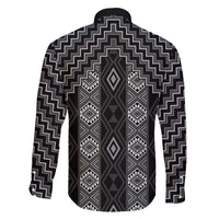 New Zealand Aotearoa Family Matching Tank Maxi Dress and Hawaiian Shirt Black Poutama With Taniko Pattern LT05