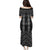 New Zealand Aotearoa Puletasi Black Poutama With Taniko Pattern LT05
