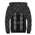 New Zealand Aotearoa Sherpa Hoodie Black Poutama With Taniko Pattern LT05