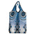 New Zealand Grocery Bag Poutama Mix Blue Taniko Inspired Art