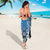New Zealand Sarong Poutama Mix Blue Taniko Inspired Art LT05