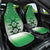 New Zealand Car Seat Cover Poutama Mix Green Taniko Inspired Art LT05