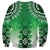 New Zealand Sweatshirt Poutama Mix Green Taniko Inspired Art LT05
