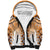 New Zealand Sherpa Hoodie Poutama Mix Orange Taniko Inspired Art LT05