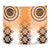 New Zealand Tapestry Poutama Mix Orange Taniko Inspired Art LT05