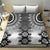 New Zealand Bedding Set Poutama Mix Gray Taniko Inspired Art LT05