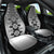 New Zealand Car Seat Cover Poutama Mix Gray Taniko Inspired Art LT05