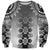 New Zealand Sweatshirt Poutama Mix Gray Taniko Inspired Art LT05