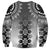 New Zealand Sweatshirt Poutama Mix Gray Taniko Inspired Art LT05