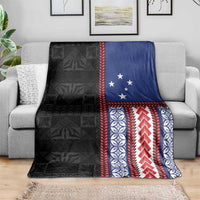 Samoa Flag Blanket Ula Fala With Samoan Siapo - Polynesian Pride