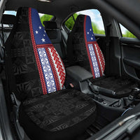 Samoa Flag Car Seat Cover Ula Fala With Samoan Siapo - Polynesian Pride