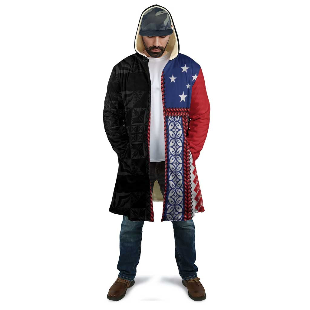 Samoa Flag Cloak Ula Fala With Samoan Siapo - Polynesian Pride