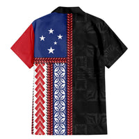 Samoa Flag Family Matching Mermaid Dress and Hawaiian Shirt Ula Fala With Samoan Siapo - Polynesian Pride
