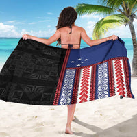 Samoa Flag Sarong Ula Fala With Samoan Siapo - Polynesian Pride