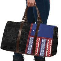 Samoa Flag Travel Bag Ula Fala With Samoan Siapo - Polynesian Pride