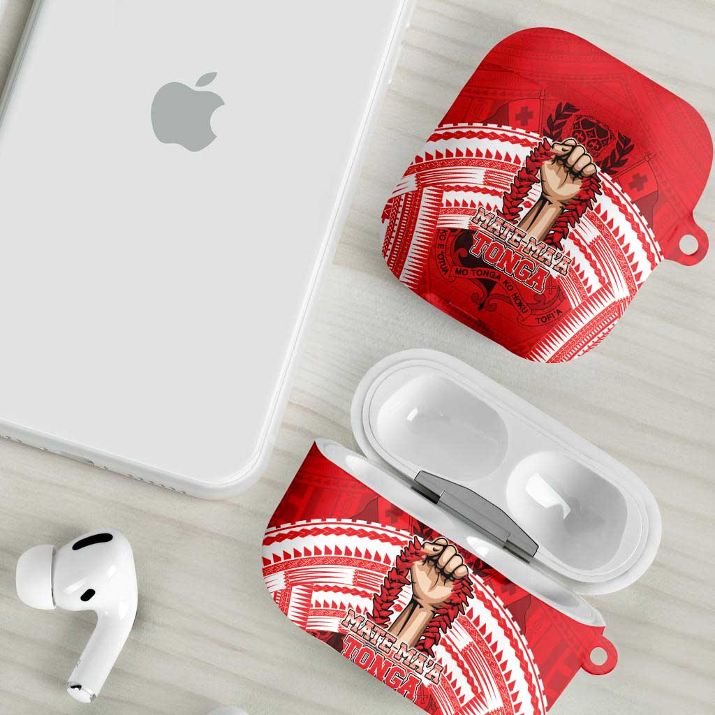 Tonga Rugby Mate Ma'a AirPods Case Tongan Pride Unique Style - Polynesian Pride