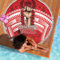 Tonga Rugby Mate Ma'a Beach Blanket Tongan Pride Unique Style - Polynesian Pride