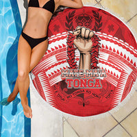 Tonga Rugby Mate Ma'a Beach Blanket Tongan Pride Unique Style - Polynesian Pride