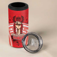 Custom Tonga Rugby Mate Ma'a 4 in 1 Can Cooler Tumbler Tongan Pride Unique Style - Polynesian Pride