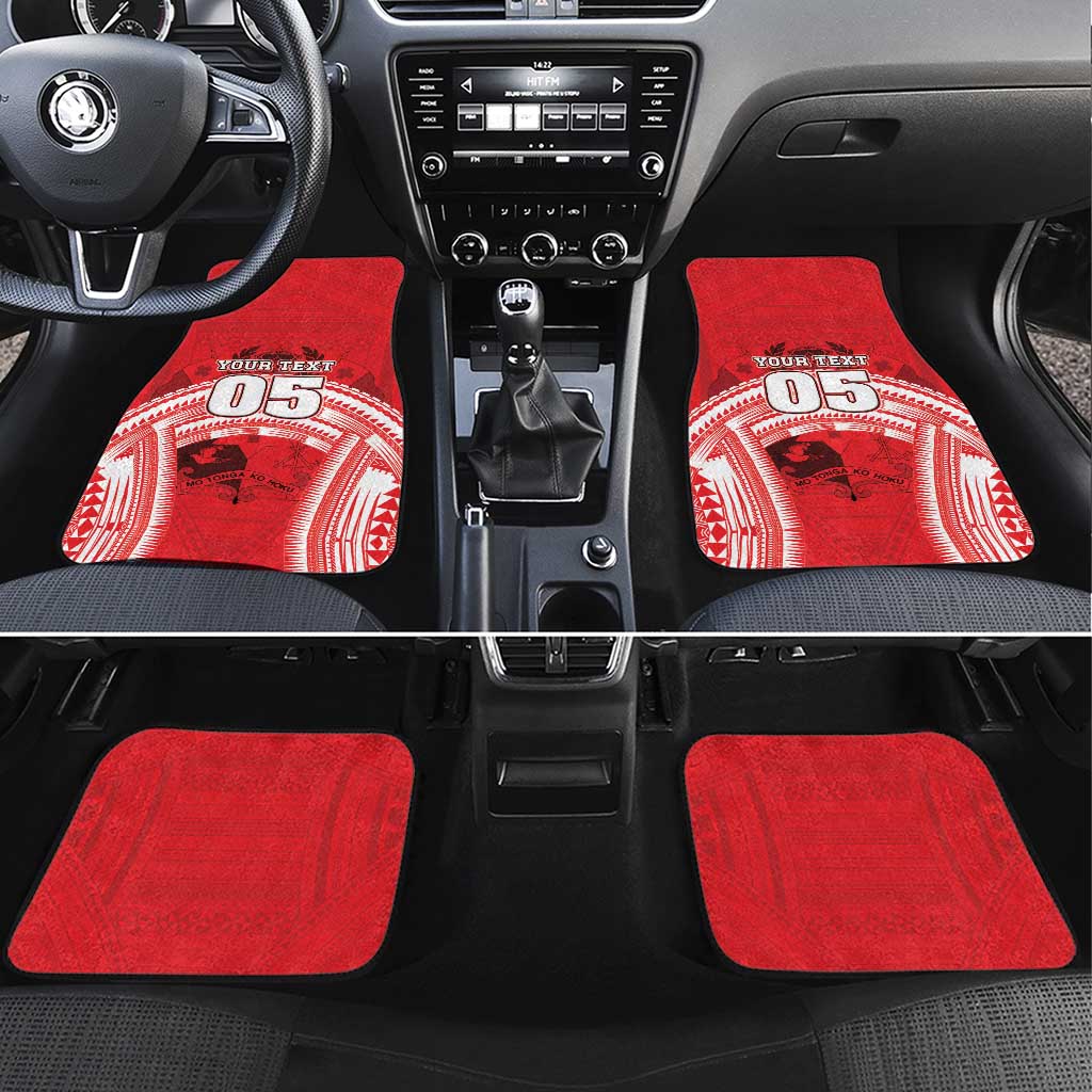 Custom Tonga Rugby Mate Ma'a Car Mats Tongan Pride Unique Style - Polynesian Pride