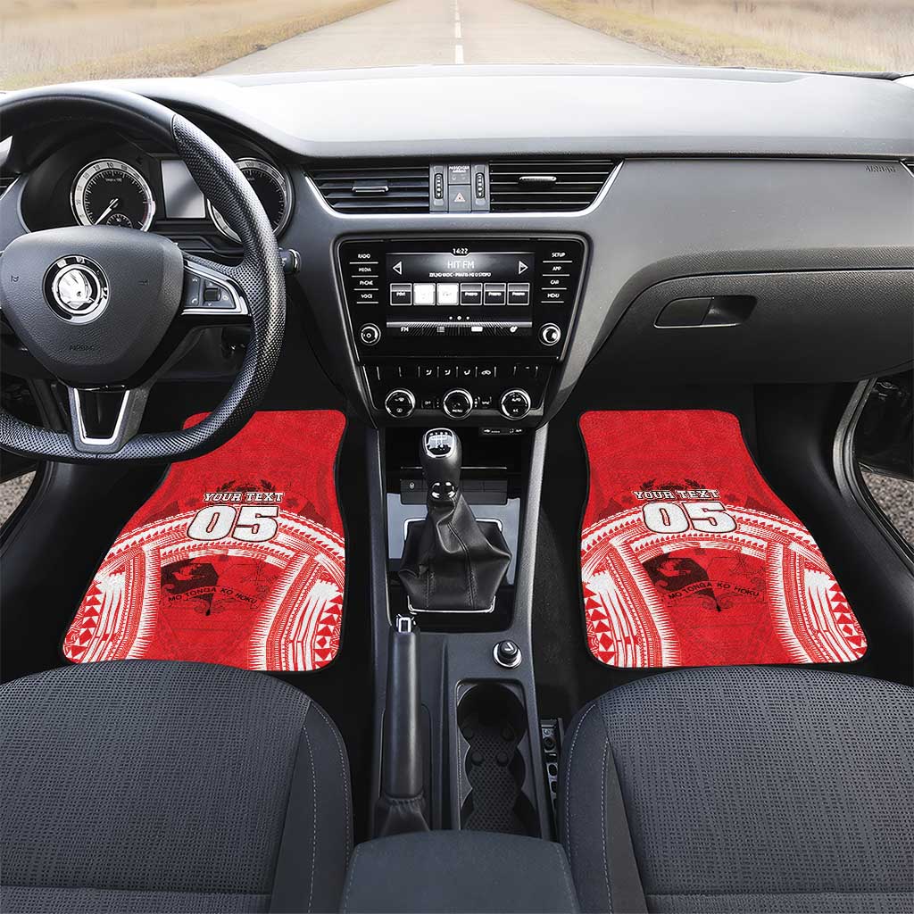 Custom Tonga Rugby Mate Ma'a Car Mats Tongan Pride Unique Style - Polynesian Pride