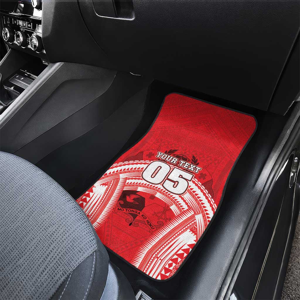 Custom Tonga Rugby Mate Ma'a Car Mats Tongan Pride Unique Style - Polynesian Pride