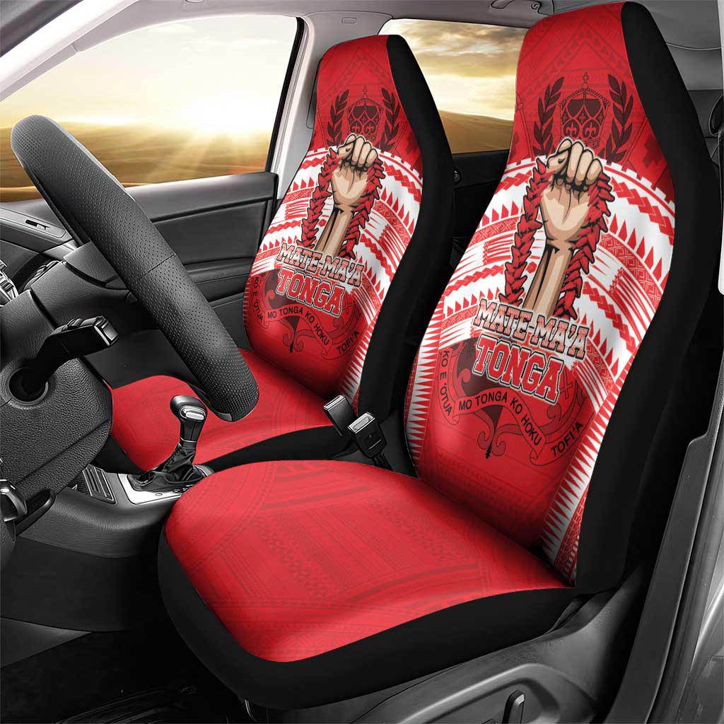 Tonga Rugby Mate Ma'a Car Seat Cover Tongan Pride Unique Style - Polynesian Pride