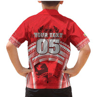 Custom Tonga Rugby Mate Ma'a Family Matching Mermaid Dress and Hawaiian Shirt Tongan Pride Unique Style - Polynesian Pride