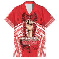 Custom Tonga Rugby Mate Ma'a Family Matching Short Sleeve Bodycon Dress and Hawaiian Shirt Tongan Pride Unique Style - Polynesian Pride