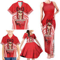 Custom Tonga Rugby Mate Ma'a Family Matching Tank Maxi Dress and Hawaiian Shirt Tongan Pride Unique Style - Polynesian Pride