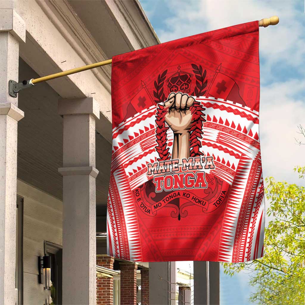 Tonga Rugby Mate Ma'a Garden Flag Tongan Pride Unique Style - Polynesian Pride
