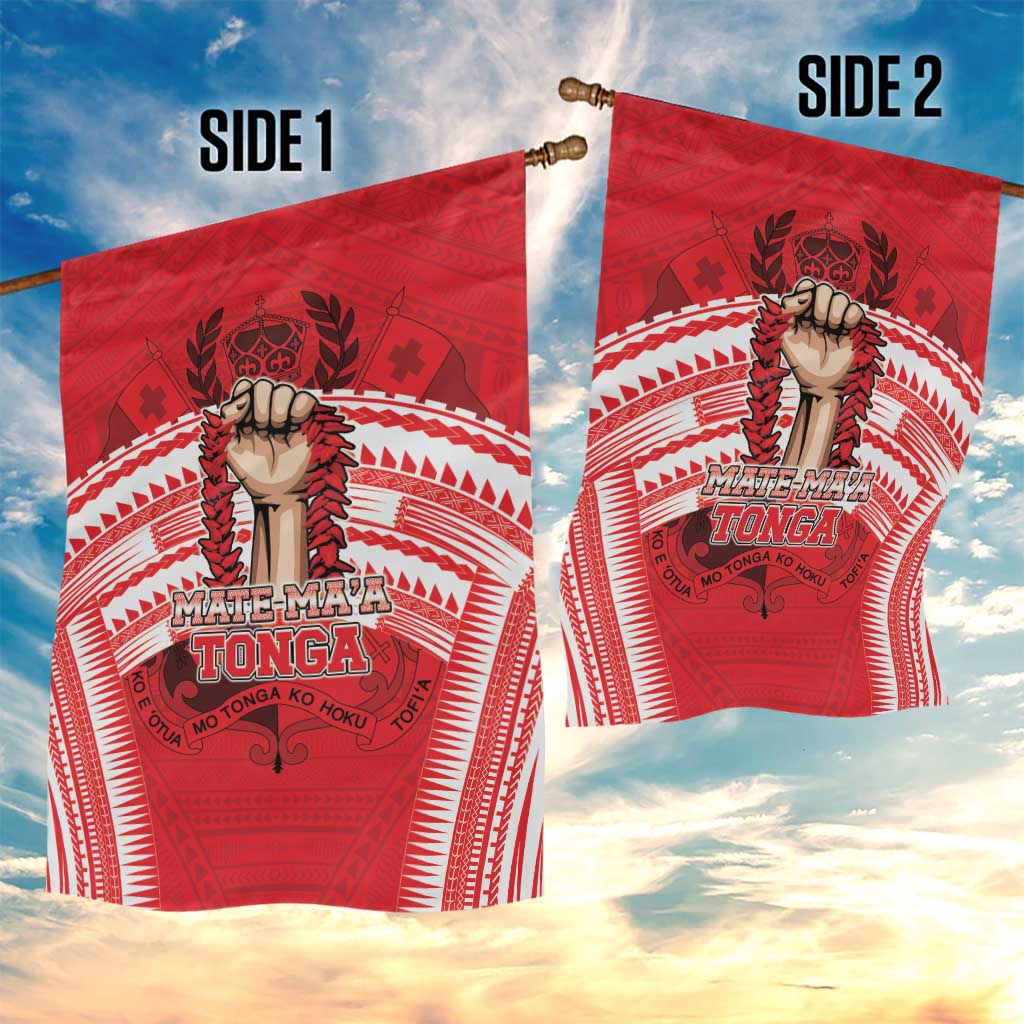 Tonga Rugby Mate Ma'a Garden Flag Tongan Pride Unique Style - Polynesian Pride