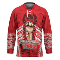 Custom Tonga Rugby Mate Ma'a Hockey Jersey Tongan Pride Unique Style - Polynesian Pride