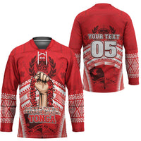 Custom Tonga Rugby Mate Ma'a Hockey Jersey Tongan Pride Unique Style - Polynesian Pride