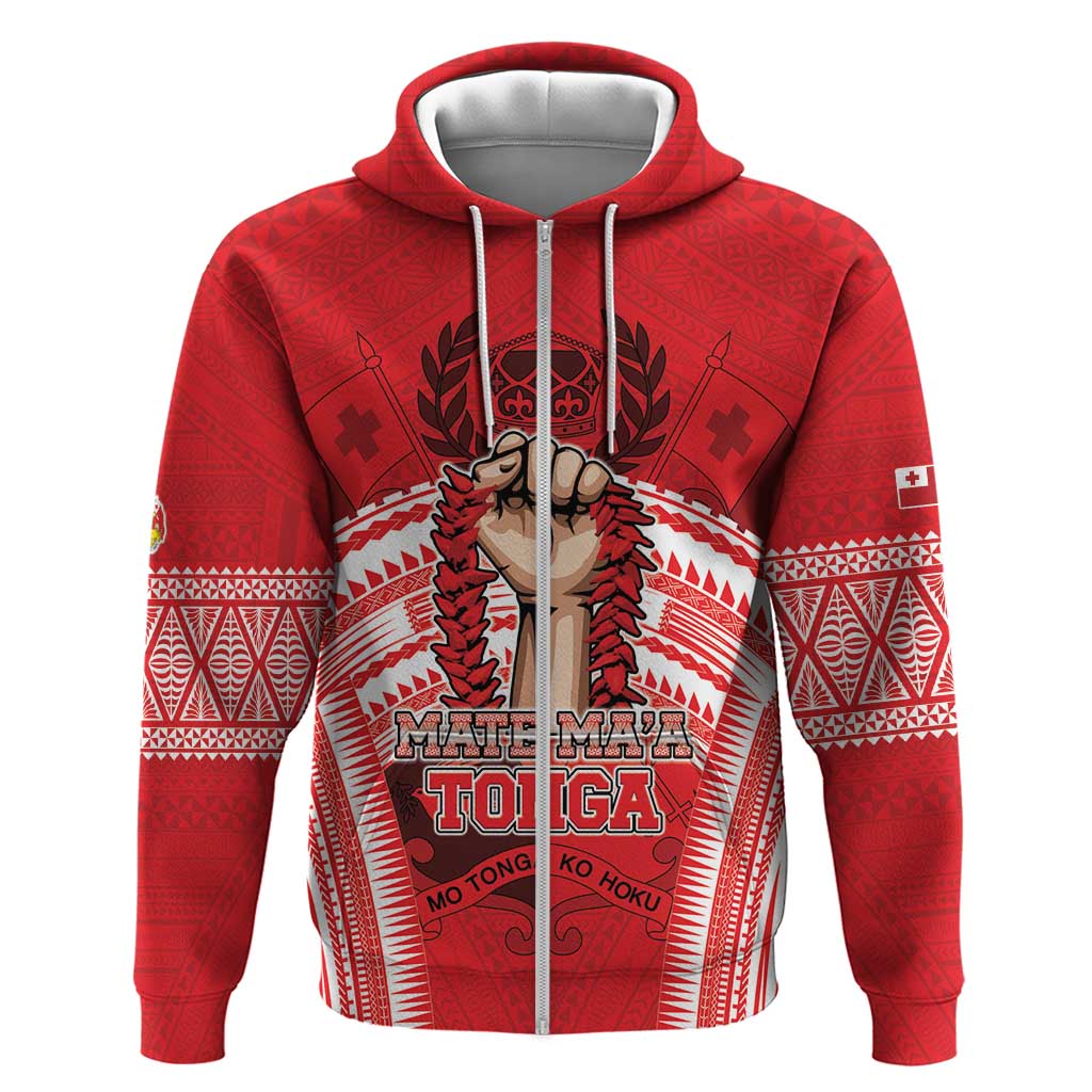 Custom Tonga Rugby Mate Ma'a Hoodie Tongan Pride Unique Style - Polynesian Pride