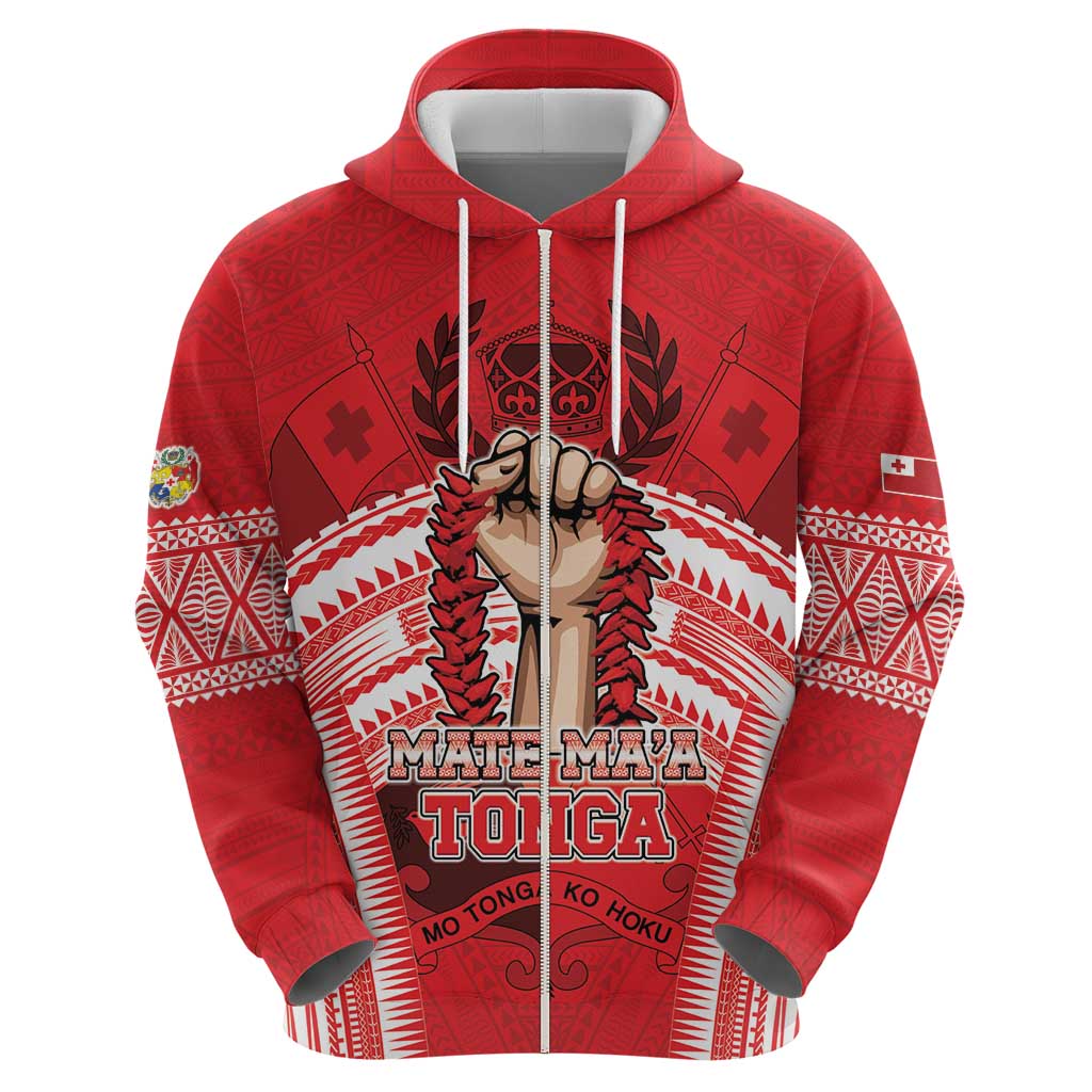 Custom Tonga Rugby Mate Ma'a Hoodie Tongan Pride Unique Style - Polynesian Pride