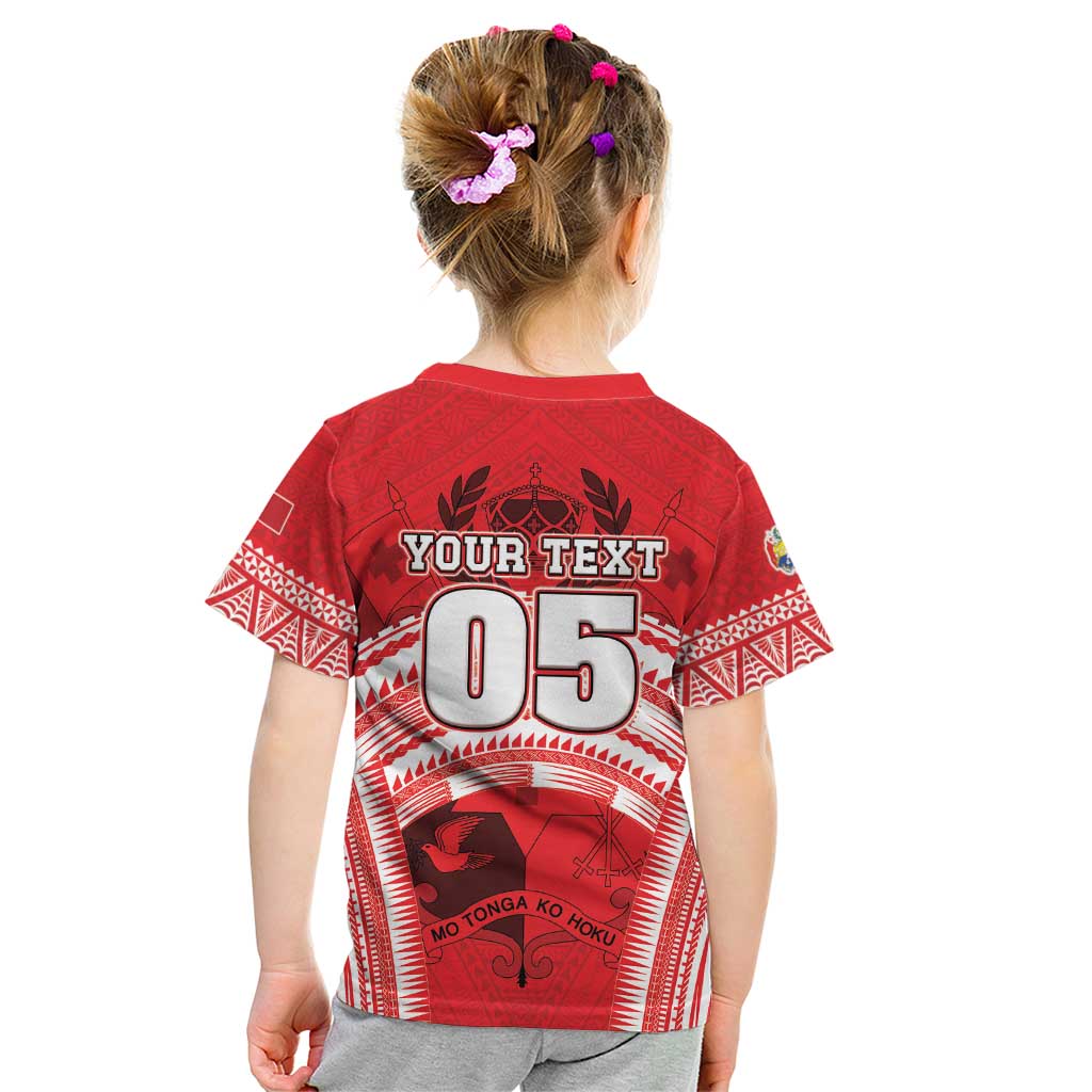 Custom Tonga Rugby Mate Ma'a Kid T Shirt Tongan Pride Unique Style - Polynesian Pride