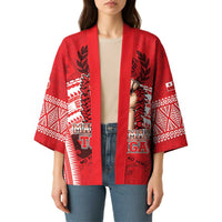 Custom Tonga Rugby Mate Ma'a Kimono Tongan Pride Unique Style - Polynesian Pride