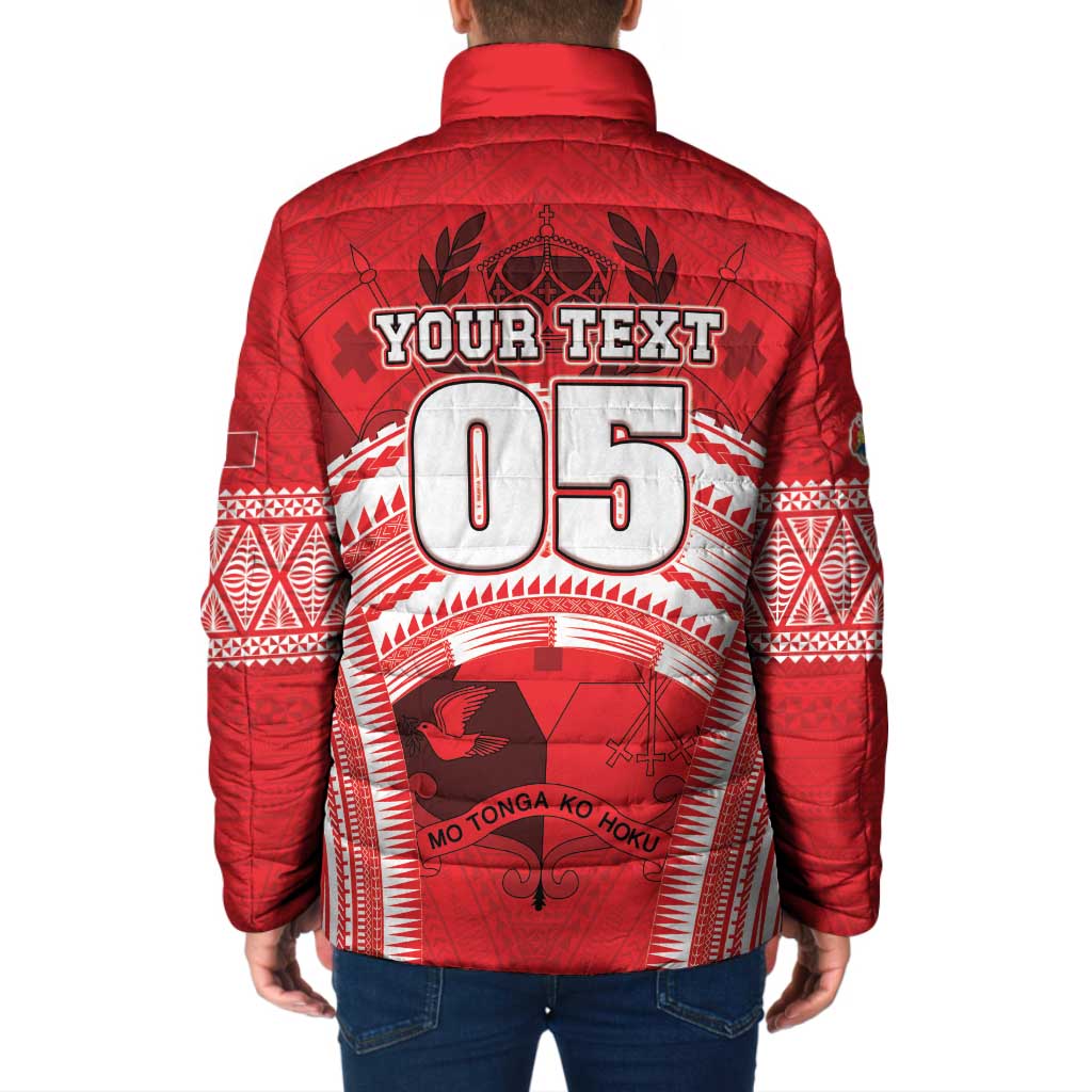 Custom Tonga Rugby Mate Ma'a Padded Jacket Tongan Pride Unique Style - Polynesian Pride