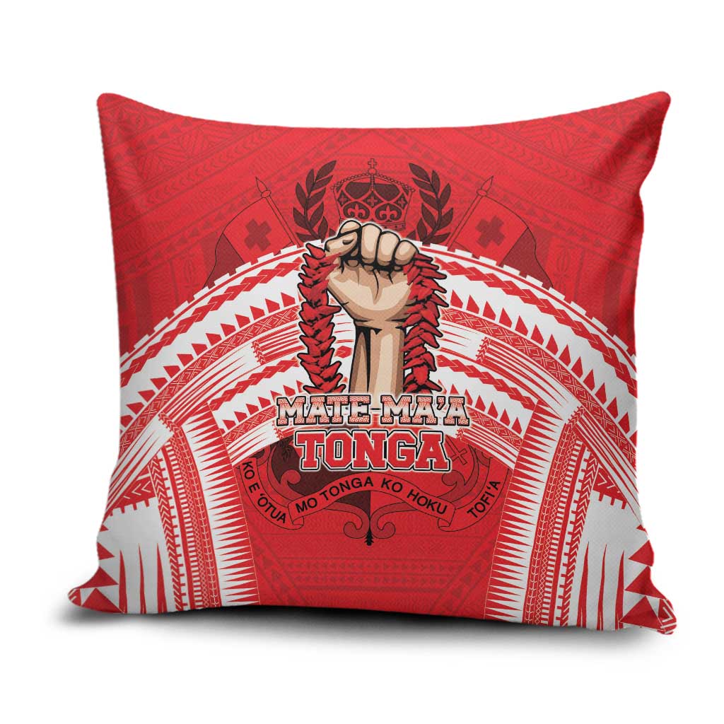 Tonga Rugby Mate Ma'a Pillow Cover Tongan Pride Unique Style - Polynesian Pride