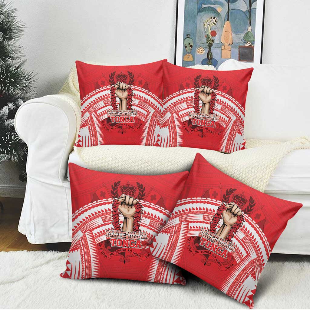 Tonga Rugby Mate Ma'a Pillow Cover Tongan Pride Unique Style - Polynesian Pride