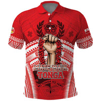 Custom Tonga Rugby Mate Ma'a Polo Shirt Tongan Pride Unique Style - Polynesian Pride