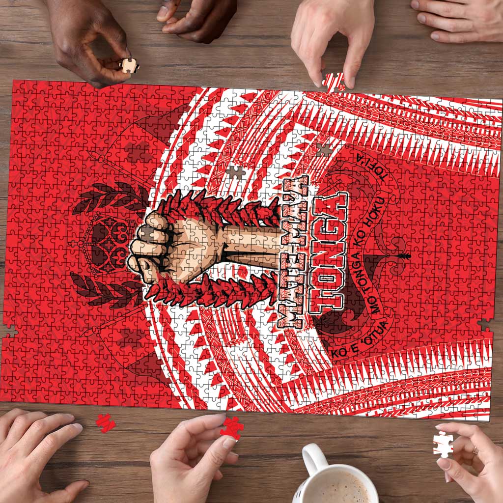 Tonga Rugby Mate Ma'a Puzzle Tongan Pride Unique Style - Polynesian Pride