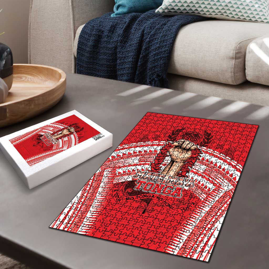 Tonga Rugby Mate Ma'a Puzzle Tongan Pride Unique Style - Polynesian Pride