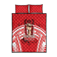 Tonga Rugby Mate Ma'a Quilt Bed Set Tongan Pride Unique Style - Polynesian Pride