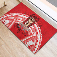Tonga Rugby Mate Ma'a Rubber Doormat Tongan Pride Unique Style - Polynesian Pride